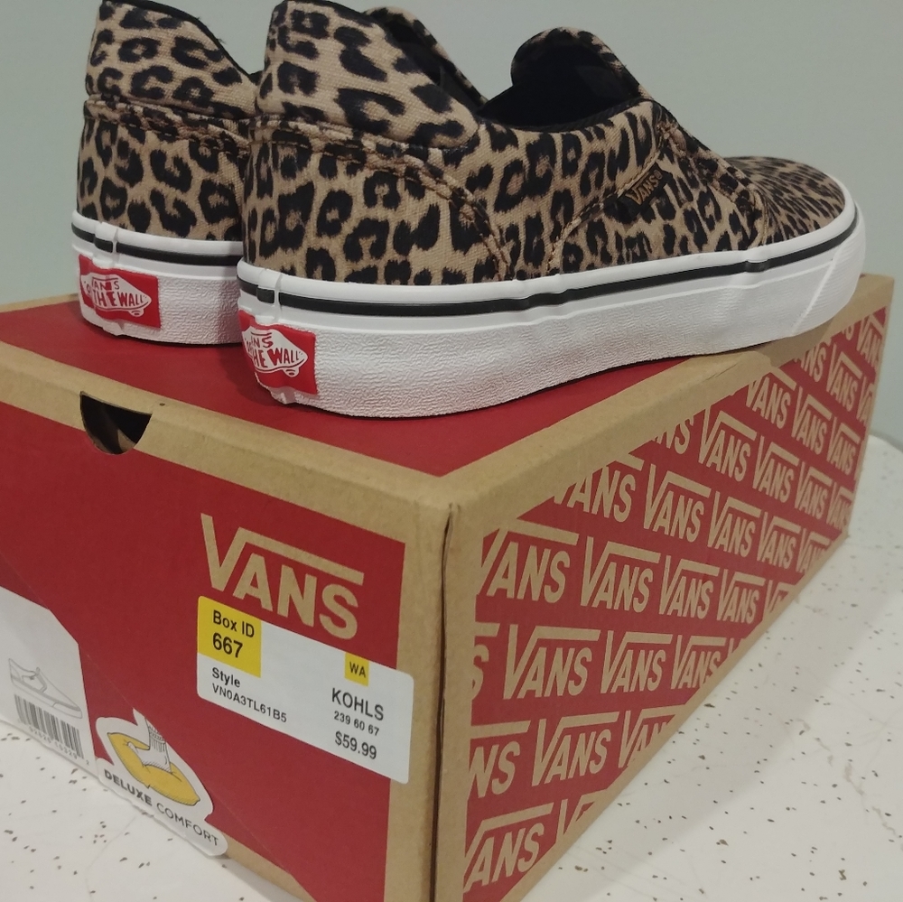 Vans Asher Deluxe Cheetah / Leapord 7.5